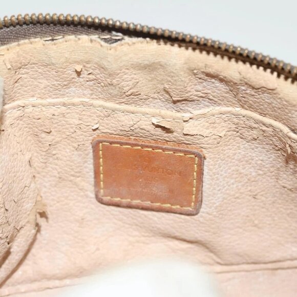 LOUIS VUITTON Monogram Pochette Cosmetic PM Cosmetic Pouch M47515 LV Auth 128419 - Picture 10 of 16